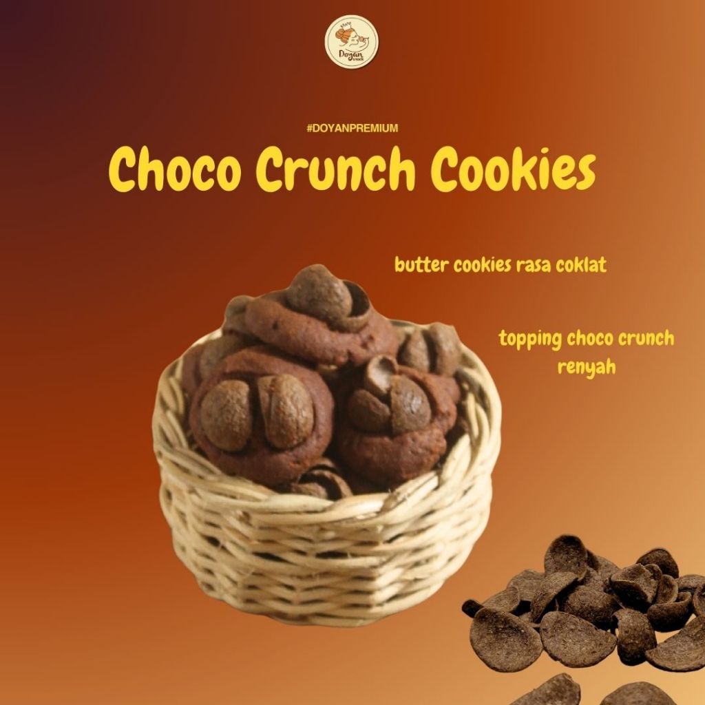 

CHOCO CRUNCH COOKIES 250GR / COOKIES COKLAT CRUNCHY