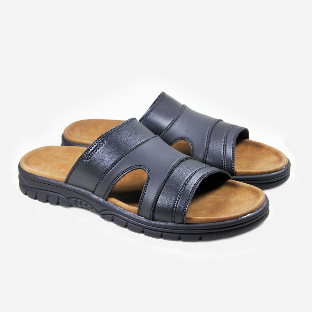 Mascotte LENTRA | Sandal Pria 965.175 [ Hitam ]
