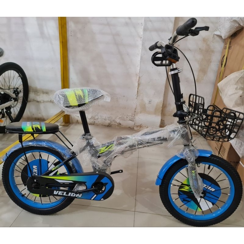 SEPEDA LIPAT ANAK 16 INCH VELION ( WARNA BIRU )