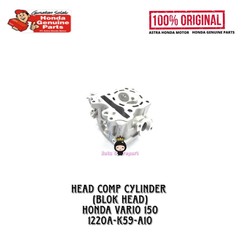 Head Comp Cylinder (Blok Head) Honda Vario 150 - 1220AK59A10 - Head Cylinder Vario 150 Old - Head Cy