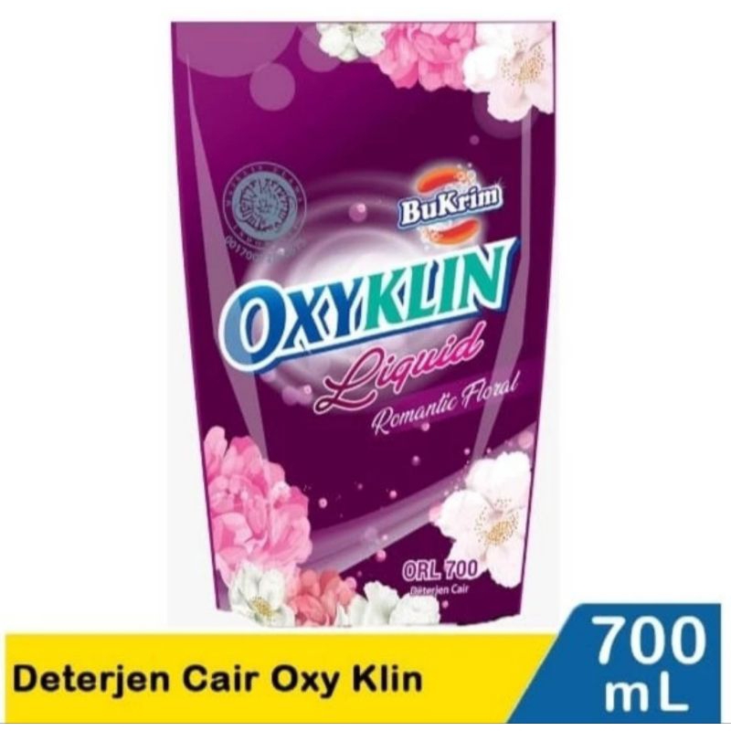 BUKRIM OXYKLIN Detergent Cair Liquide Refill 700ml