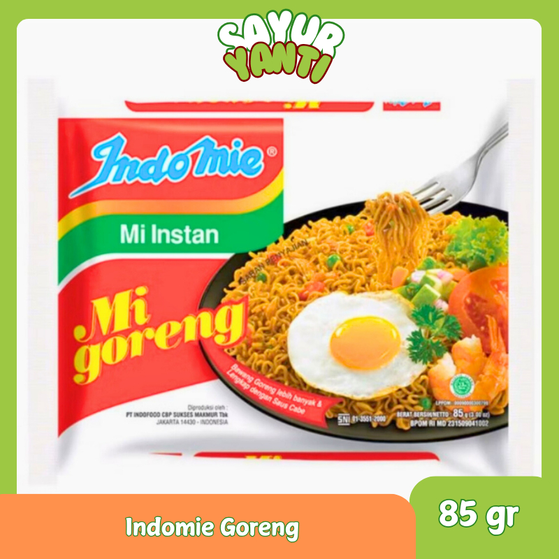 

Indomie Mi Goreng 85 gr - Sayur Yanti