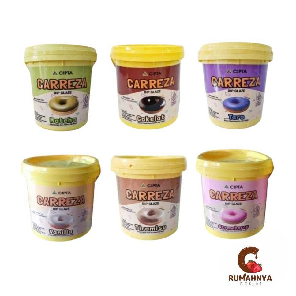 

CARREZA DIP GLAZE SEMUA RASA 1Kg TERMURAH/TOPPING DONAT CARREZA ALL VARIAN 1kg