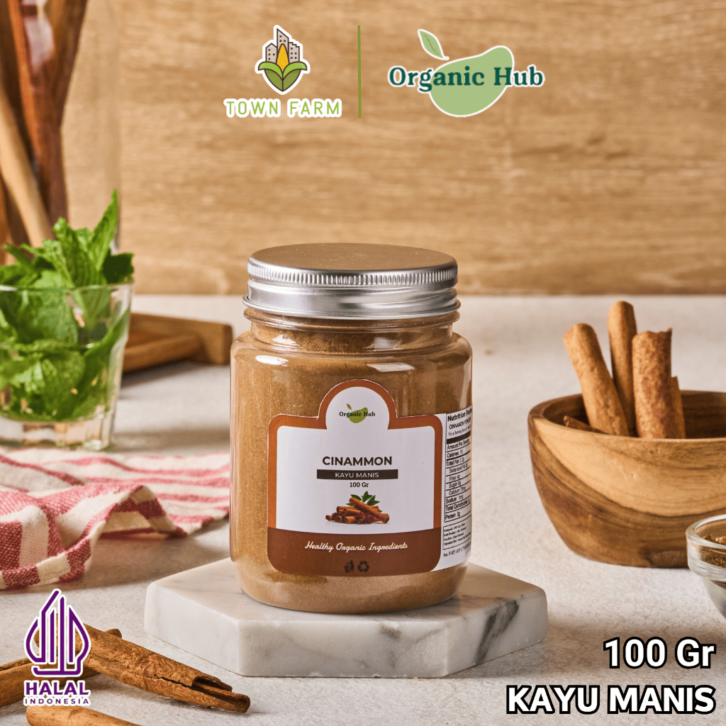 

Organic Hub Cinnamon Rempah Bumbu Dapur Kayu Manis Bubuk 100 gr