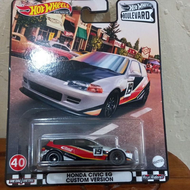 hotwheels premium honda civic eg custom version