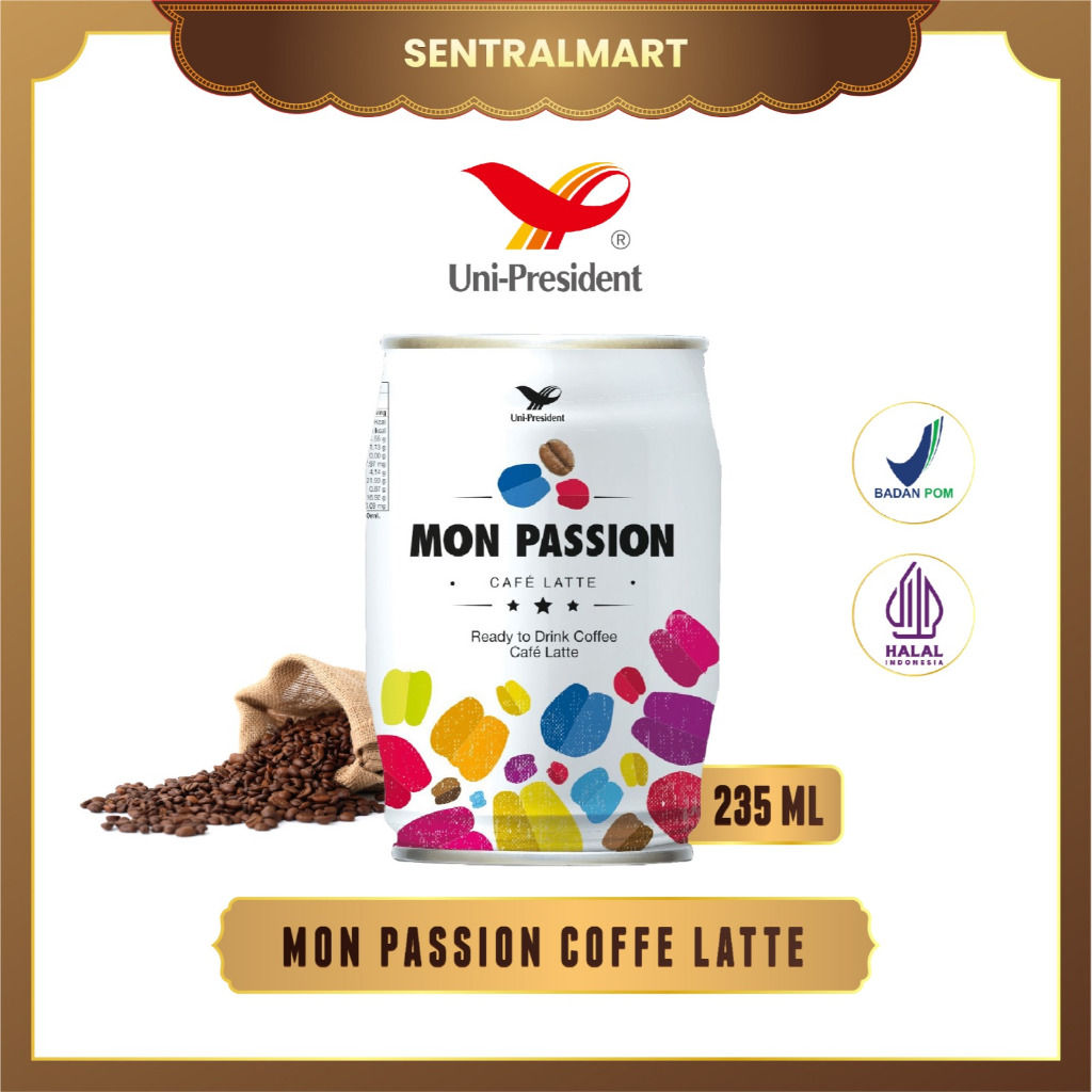 

MON PASSION Coffe Cafe Latte 235ML Unif-President