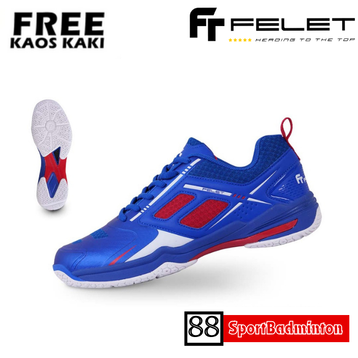 Felet F- UNIT ( Blue ) - Sepatu Badminton Original Felet