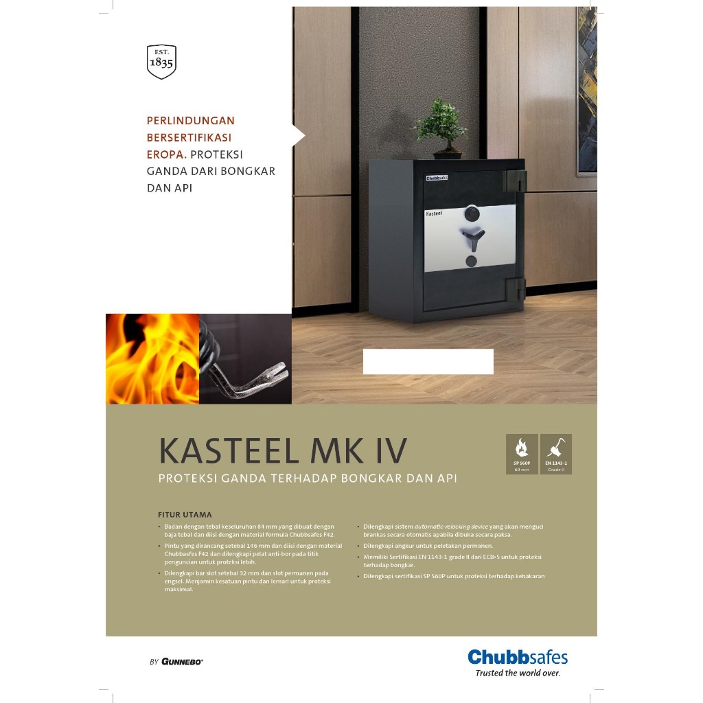 Brankas Chubb Kasteel Size 1