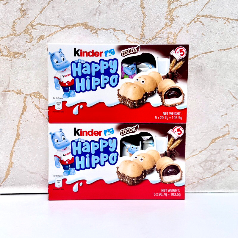 

Kinder Happy Hippo Cocoa Creme Chocolate Biskuit Coklat