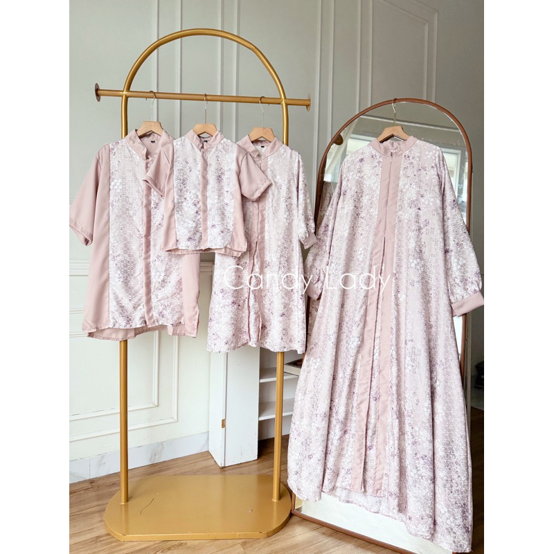 CANDY LADY Shafa Flower Lady Sarimbit Maxi / Shafa Flower Little Sarimbit Maxi / Koko Shafa Daddy / 