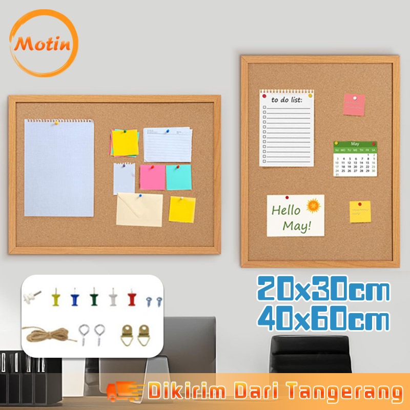 

Note Memo Board Softboard Wood Wall Hanging Message Cork Board