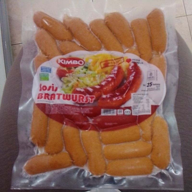 

kimbo sosis bratwurst/sosis daging sapi pilihan 25 batang