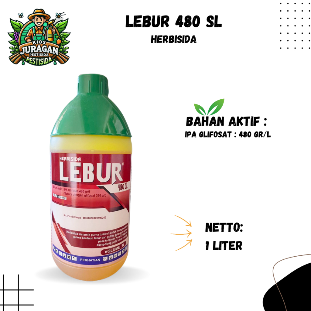 LEBUR 480SL 1Liter Herbisida Glifosat