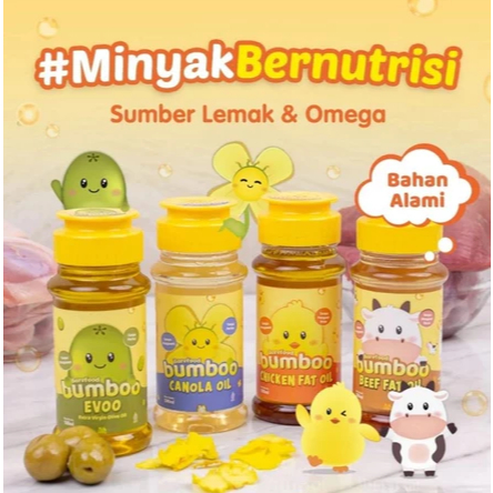 

BUMBOO Minyak 100ml - Bahan Alami - Bernutrisi - Sumber Lemak & Omega 3,6,9