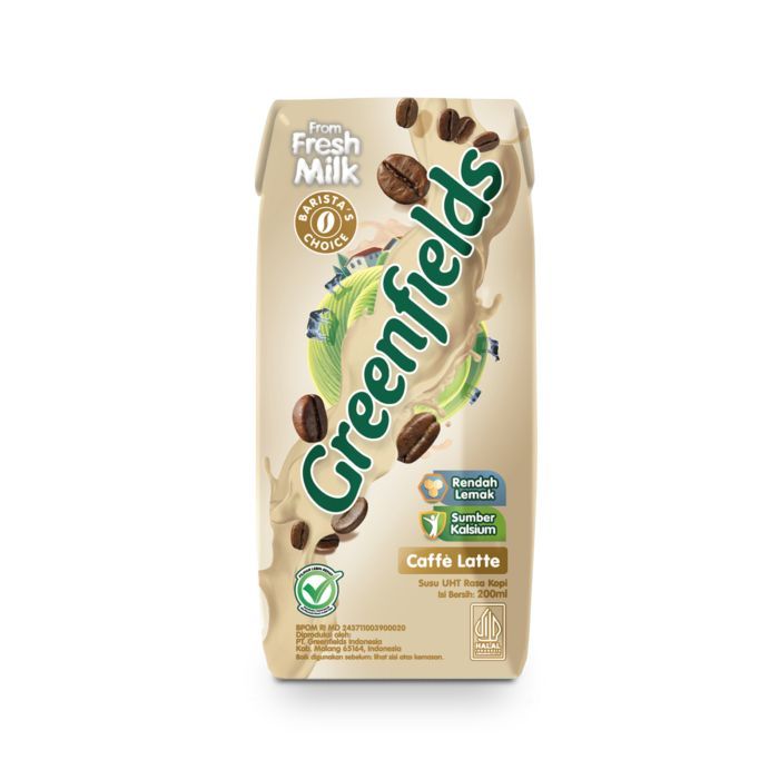 

Greenfields Susu UHT Rasa Caffe Latte Kotak 200 ml