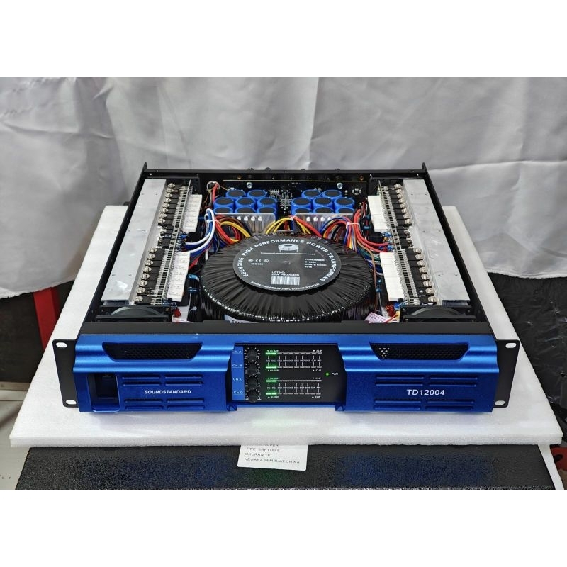 POWER AMPLIFIER SOUNDSTANDARD TD12004 TD 12004 4CH 4X1200 WATT
