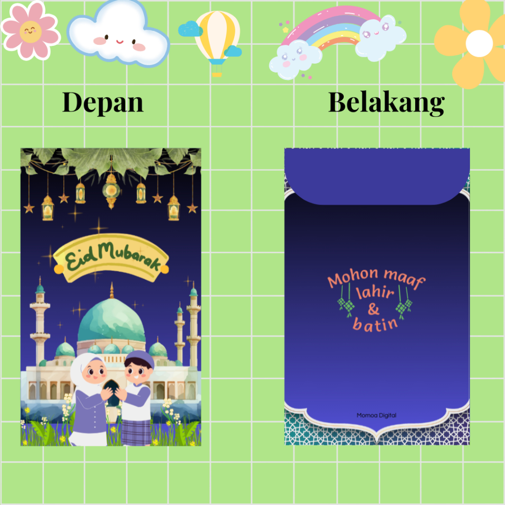 

Amplop Lebaran Aesthetic isi 30-40 tebal