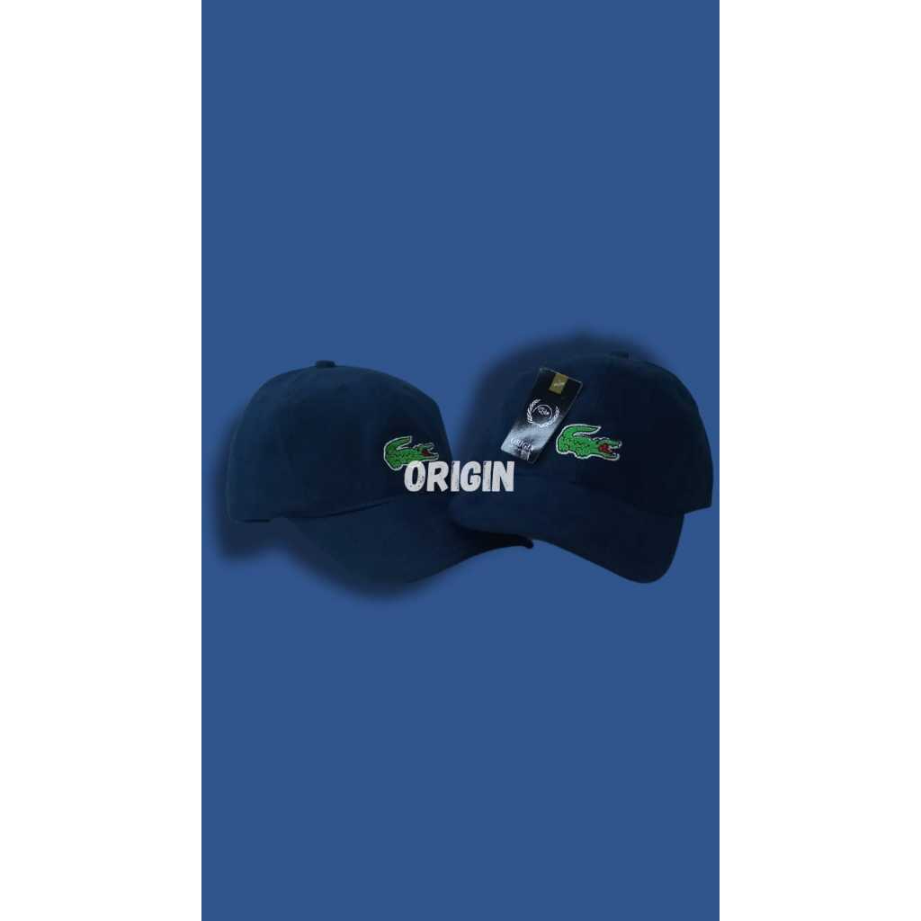Topi Baseball Caps Bordir Lacoste untuk Pria dan Wanita - Model Terbaru/Topi Baseball logo lacoste i
