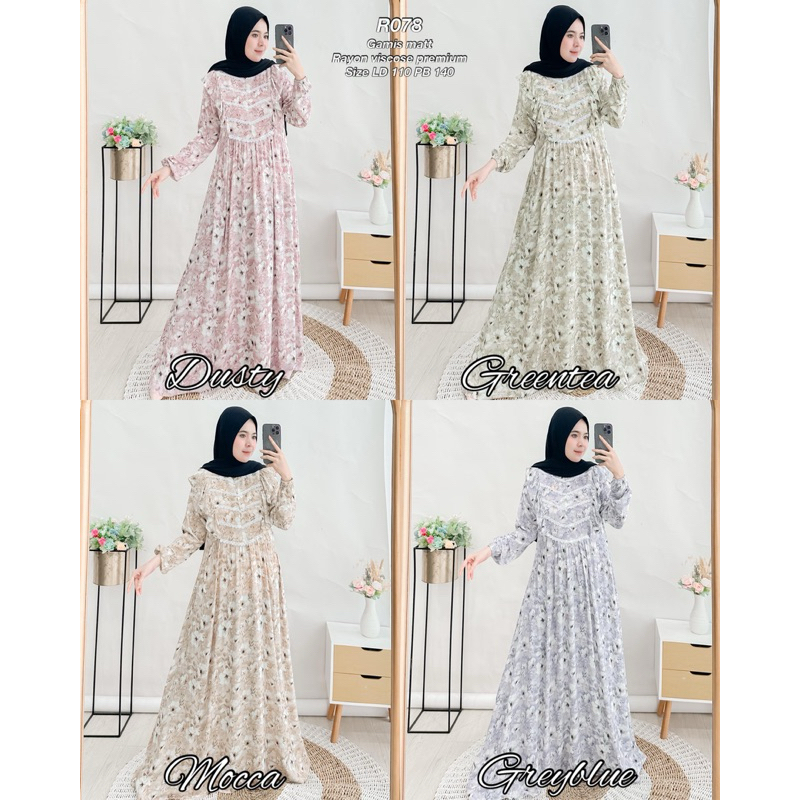 Ribyka R078 Gamis Rayon Viscose Premium