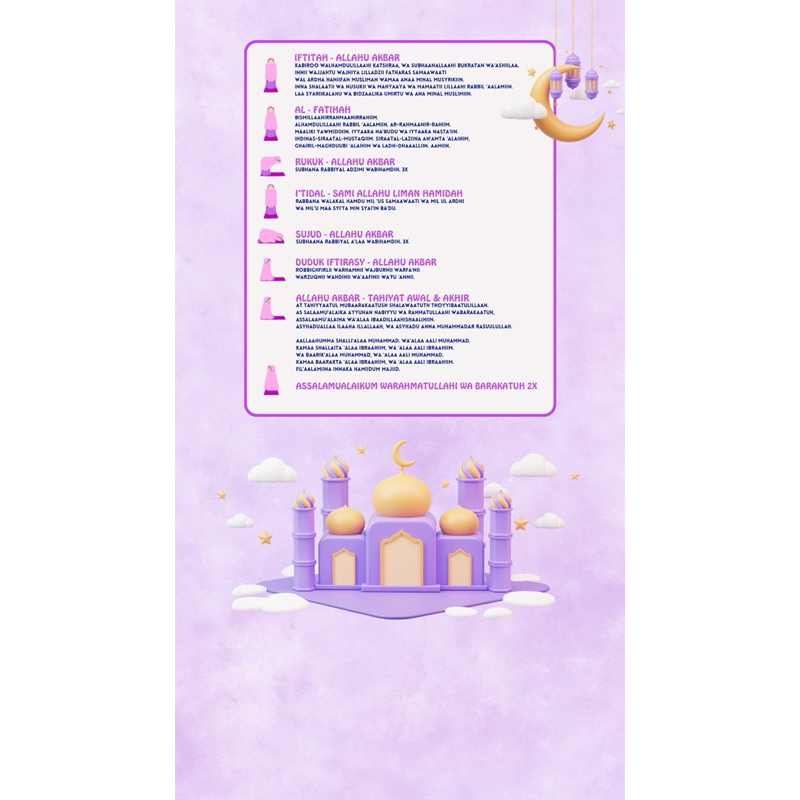 SAJADAH BACAAN SHOLAT BUSA - ANAK PEREMPUAN DAN LAKI2