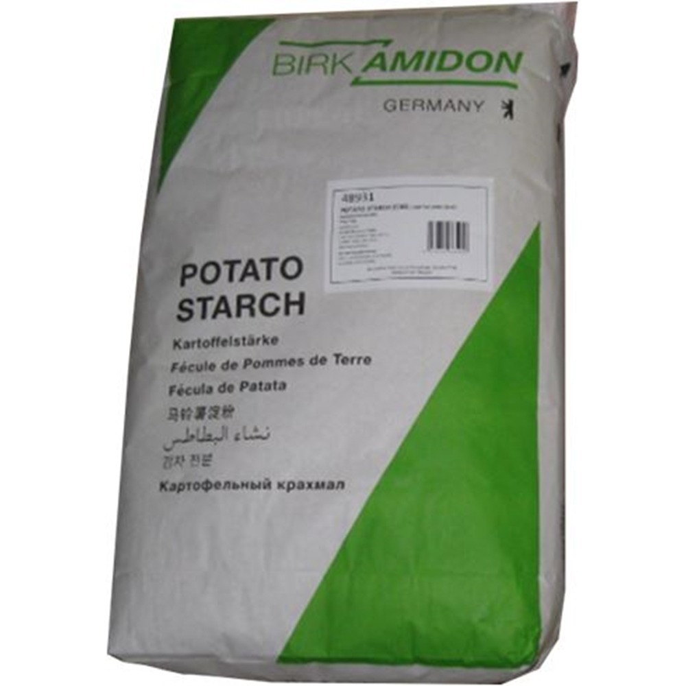 

Potato Starch / Tepung Kentang Merk Birk Amidon ex Germany ZAK @ 25 KG