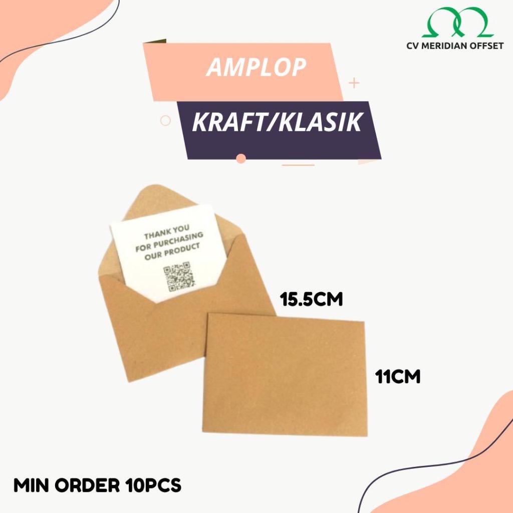 

Amplop Coklat A6 Vintage Estetik Envelope Aesthetic