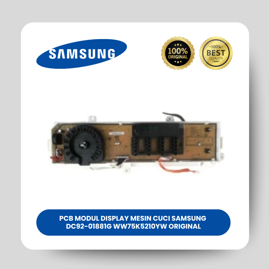 PCB MODUL DISPLAY MESIN CUCI SAMSUNG DC92-01881G WW75K5210YW ORIGINAL