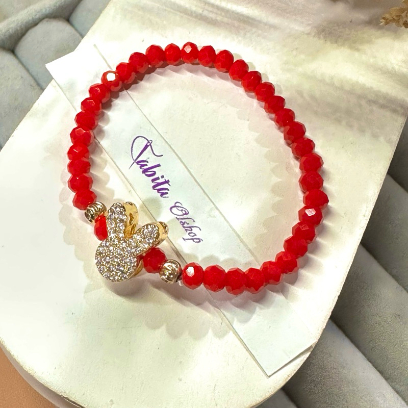 Gelang anak kristal kelinci