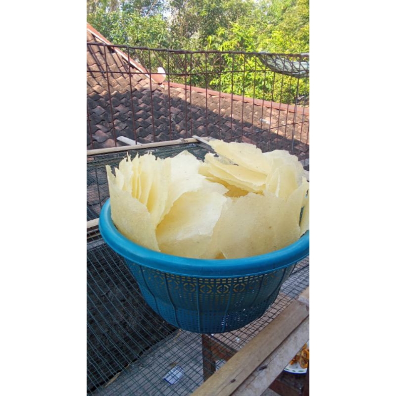 

krupuk singkong/lempeng camilan jadul 25biji mentah