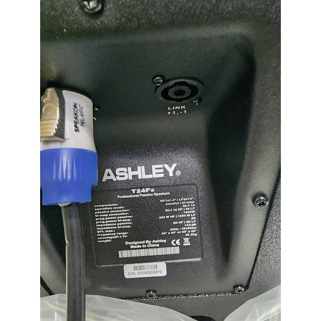 Speaker Pasif Ashley T24Fs / T24 FS / T 24FS – Ferrite Magnet Version 12Inch ( 1 Unit )