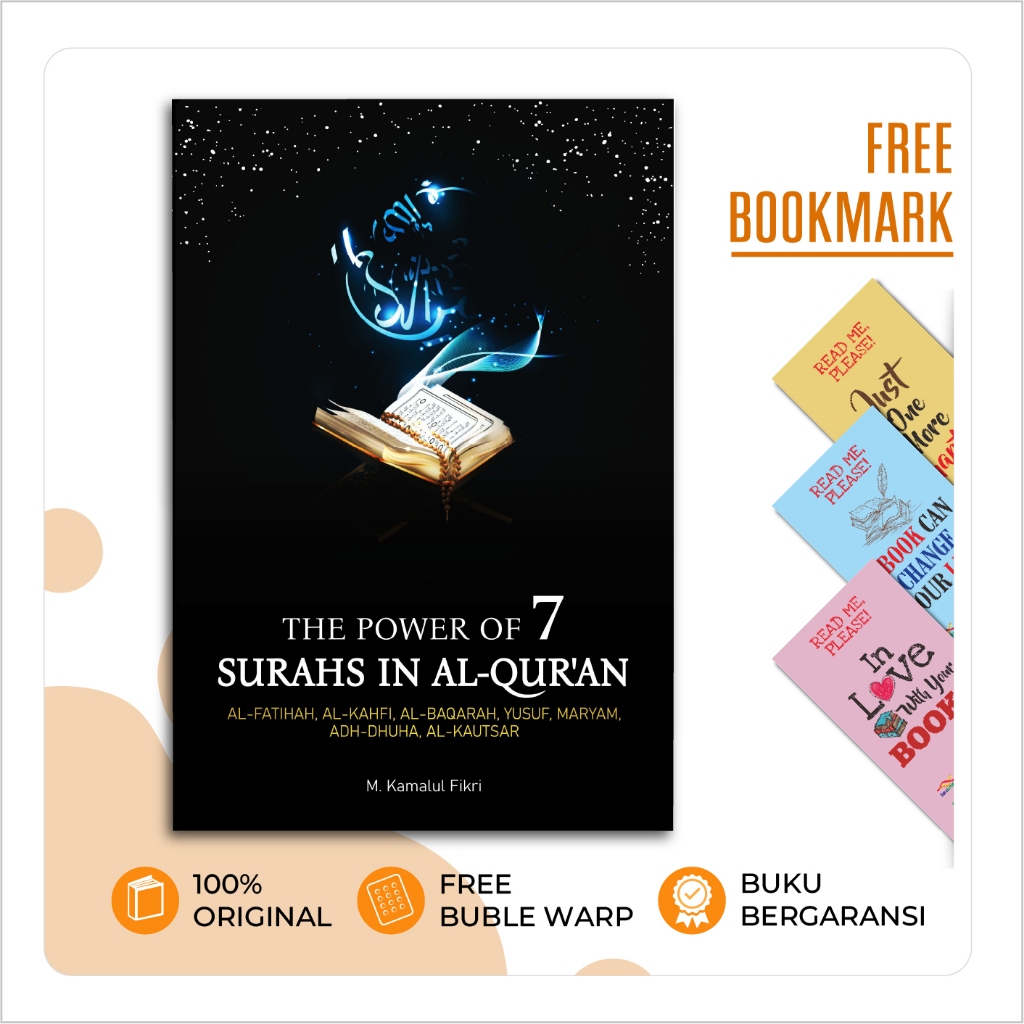 Buku The Power Of 7 Surahs In Al-Quran, Al-Fatihah, Al-Kahfi, Al-Baqarah, Yusuf, Maryam, Adh-Dhuha, 