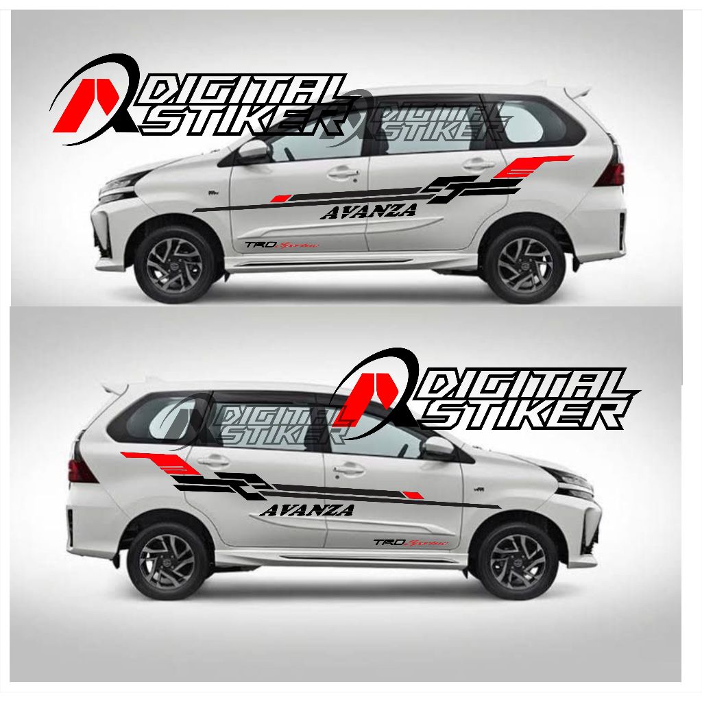 Stiker mobil avanza sticker body aamping mobil toyota avanza xenia stiker trd sportivo