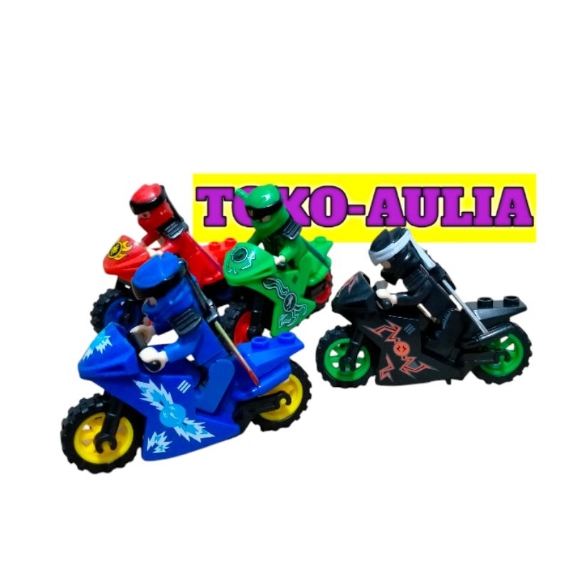 Mainan Mini Figure Roboman Ninja Bermotor Speed Warrior