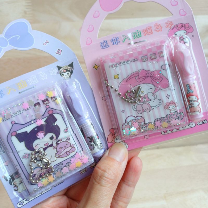 

Note mini air + pulpen sanrio MY MELODY KUROMI