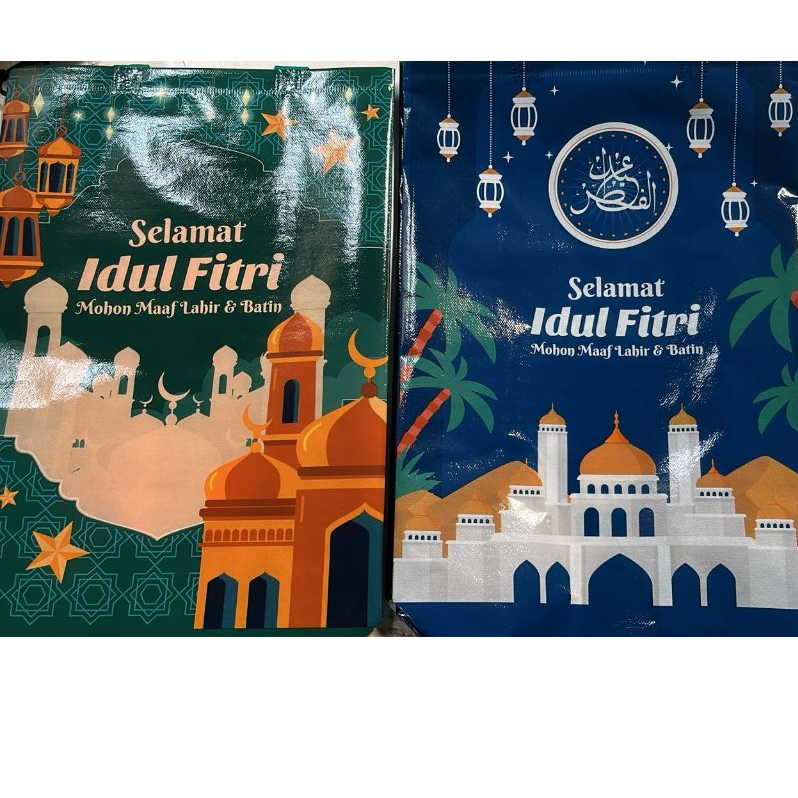 

Goodie Bag Tas Lebaran Idul Fitri 30x40x10cm LAMINASI TEBAL PREMI (1 PCS)