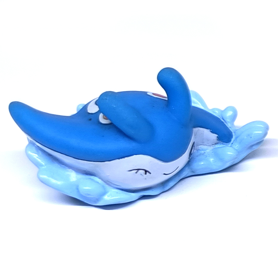 Pokemon Kids Kimewaza BANDAI Soft Vinyl Figure - Mantyke "Water Sport" (Pajangan / Finger Doll / JP 