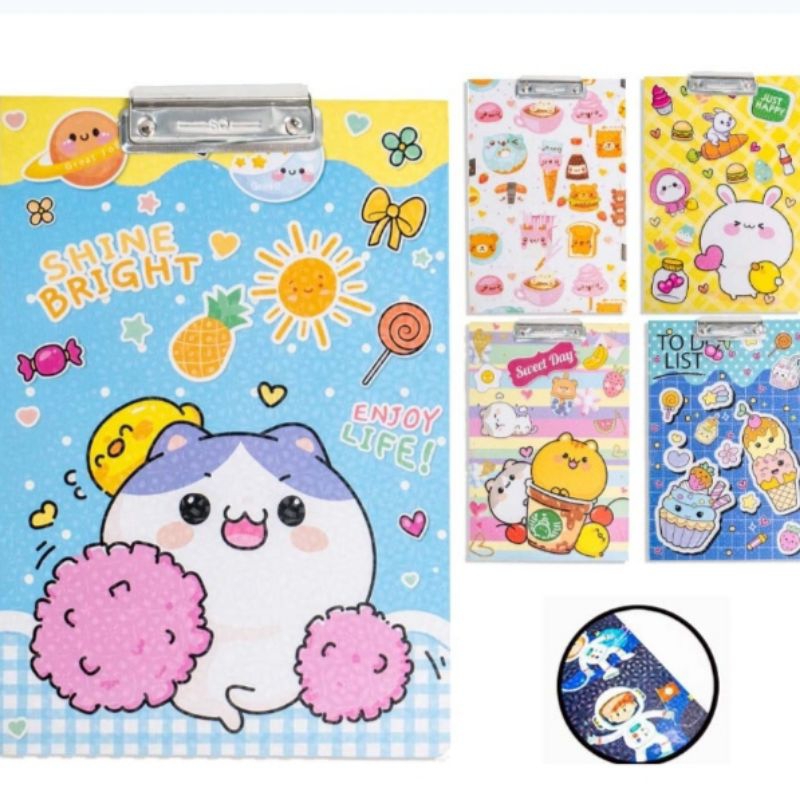 

Squeezy - Clipboard Kayu Fancy Karakter Lucu Murah / Papan Ujian Glossy / Papan Jalan Hologram