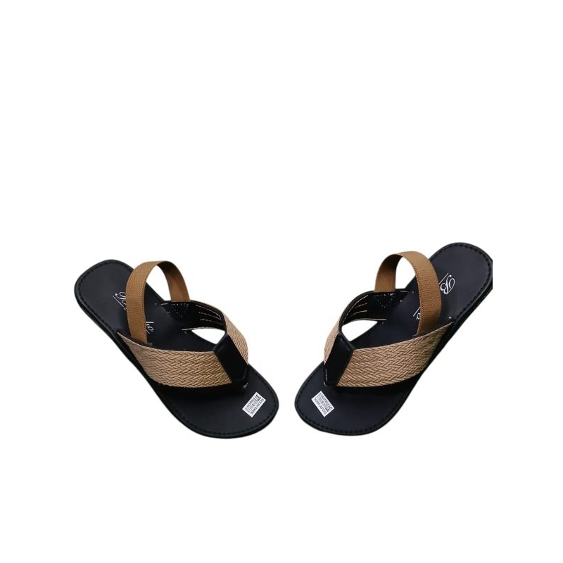 SANDAL WANITA JEPIT TALINCANG TURKI MOKA/MOCCA SANDAL RAJUT CEWEK DEWASA ANTI SLIP BIEMBO