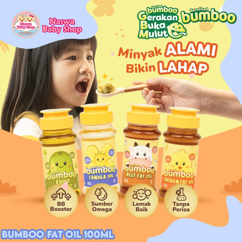 

Barefood Bumboo Fat Oil Minyak Bahan Alami BB Booster Tanpa Perisa & Pengawet 100ml