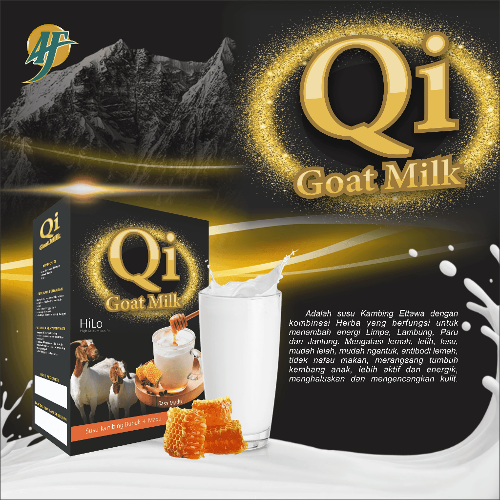 

Qi Goat Milk Kemasan Loss Susu Kambing Etawa Meningkatkan Nafsu Makan & Membuat Aktif Bergerak