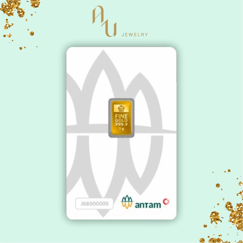 Logam Mulia Emas Antam 2 gram Certieye / 2 gr Antam Retro