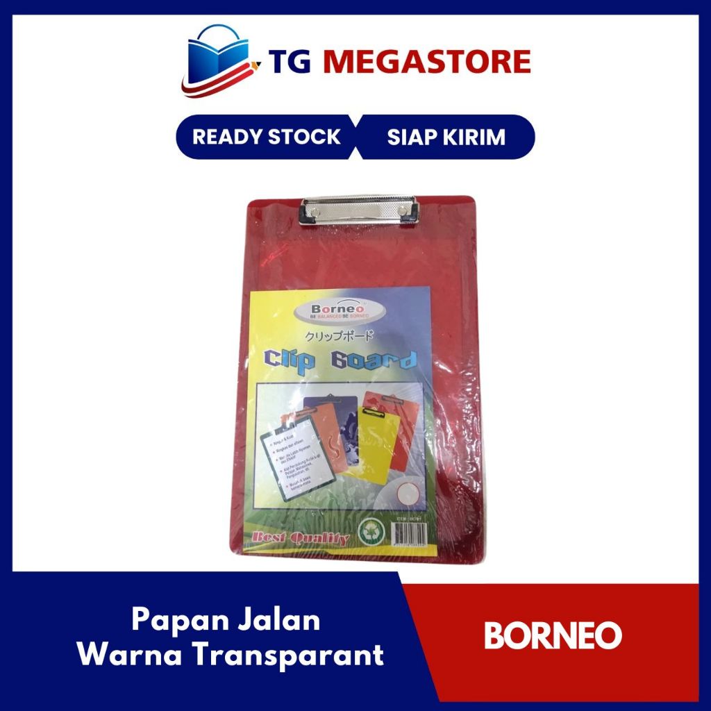 

Clipboard / Papan Jalan Borneo Warna Transparant