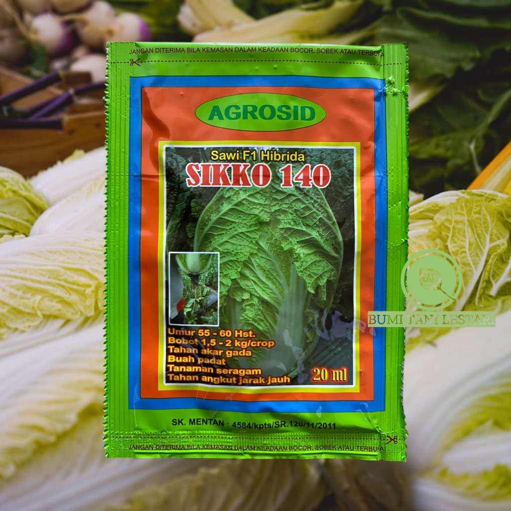 Benih Sawi Putih F1 SIKKO 140 20gram - Benih SIKKO AGROSID