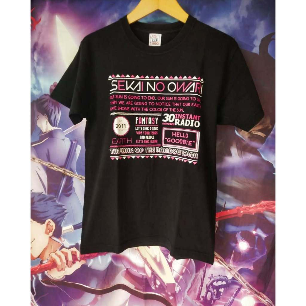Sekai no Owari 2011 Graphic Official Band Tees Kaos Tshirt Original Second Merch Japan Korea Brand V
