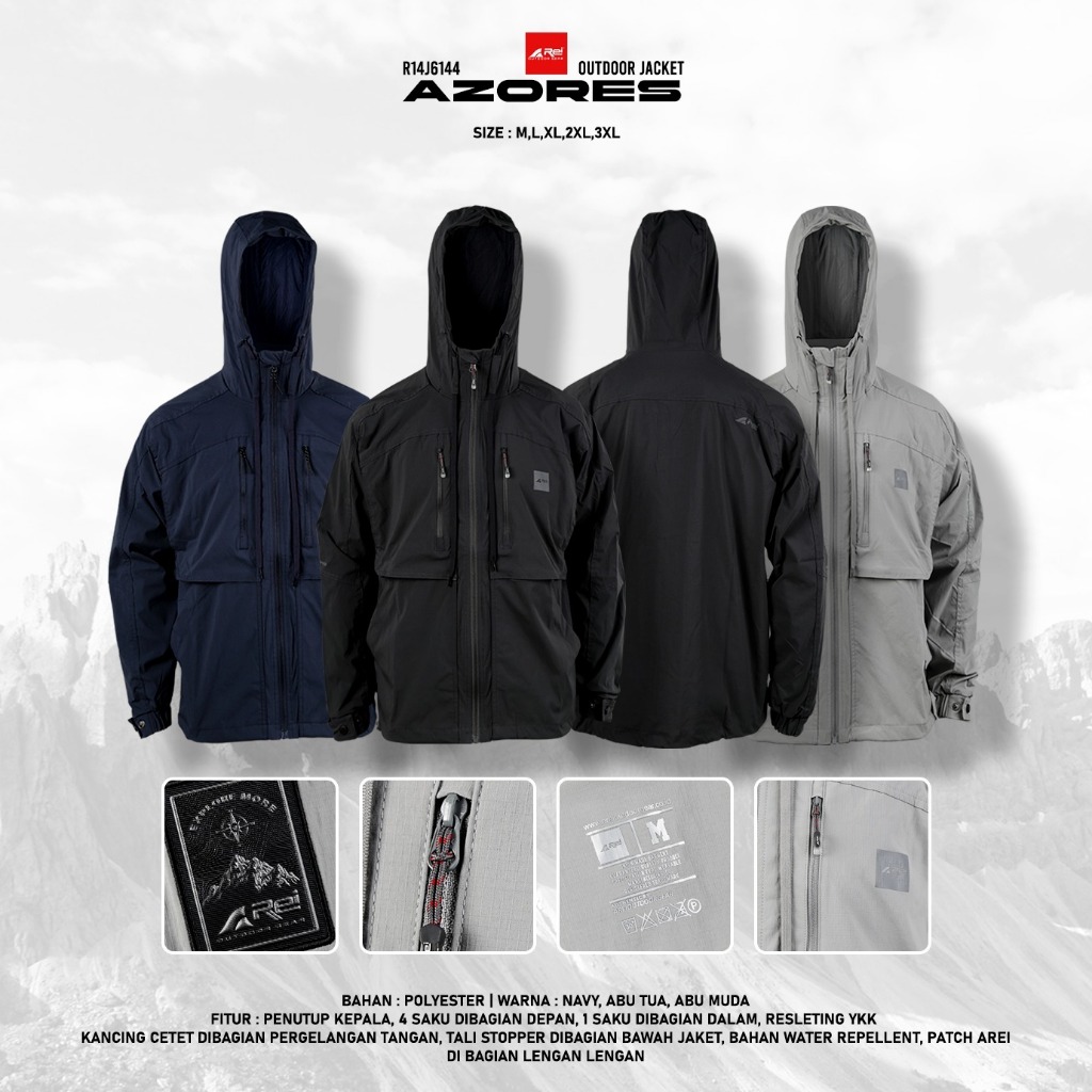 Jaket Pria Arei Azores Arei Outdoorgear