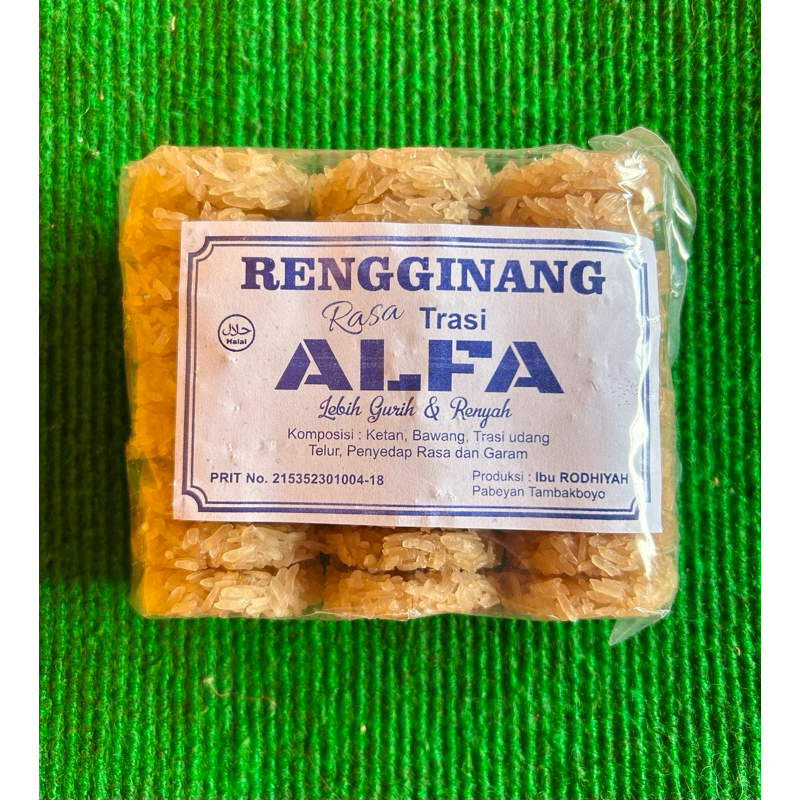 

Rengginang Mentah Rasa Trasi “ALFA” Asli Tuban