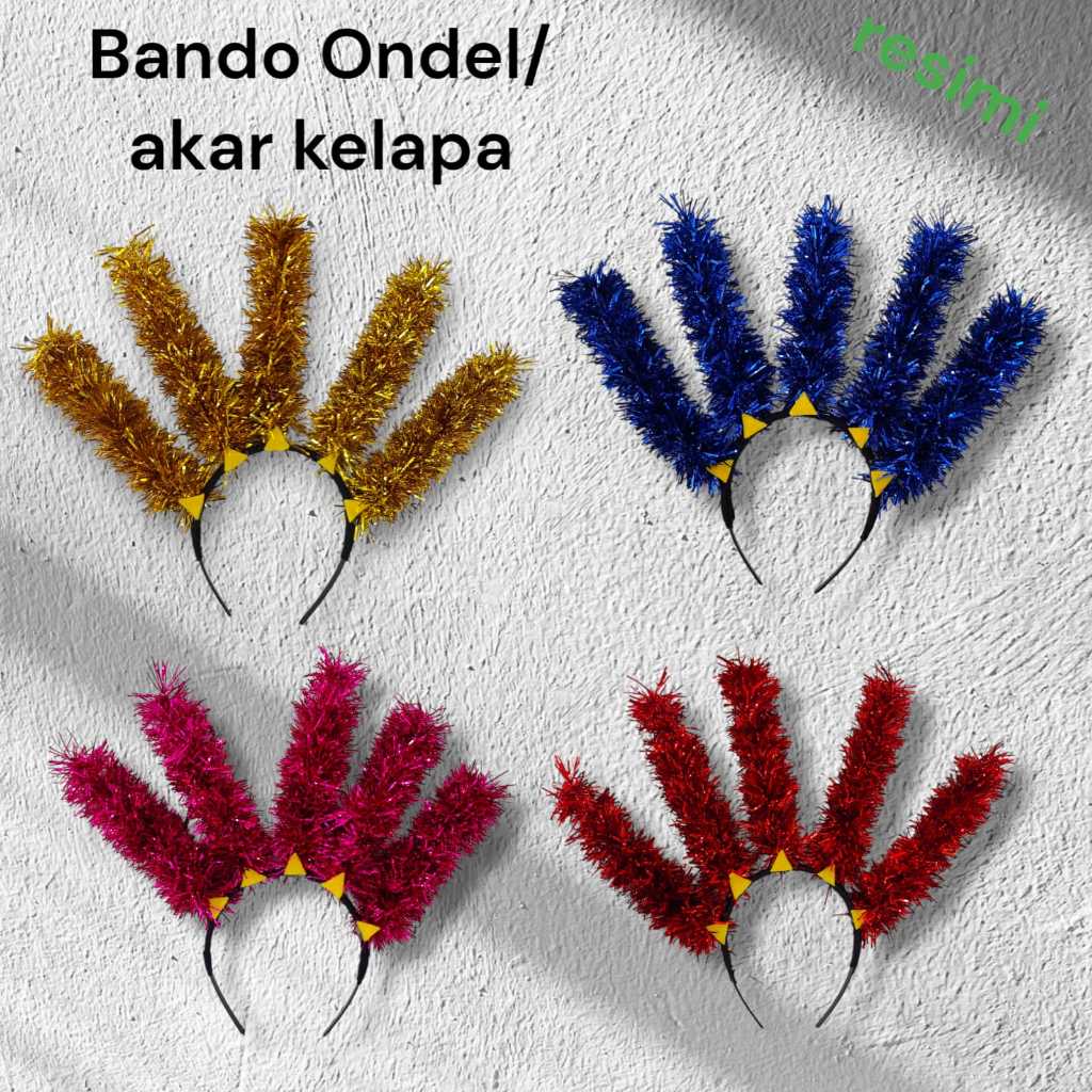 Bando Bandana Ondel Ondel Akar Kelapa Untuk Tari