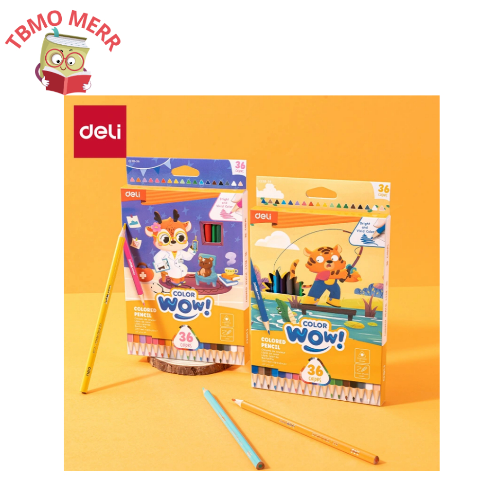 

Deli Colored Pencil Bright And Vivid 12C EC138-12 - 18C EC138-18 - 24C EC138-24 - 36C EC138-36 - Deli Pensil Warna Bright And Vivid