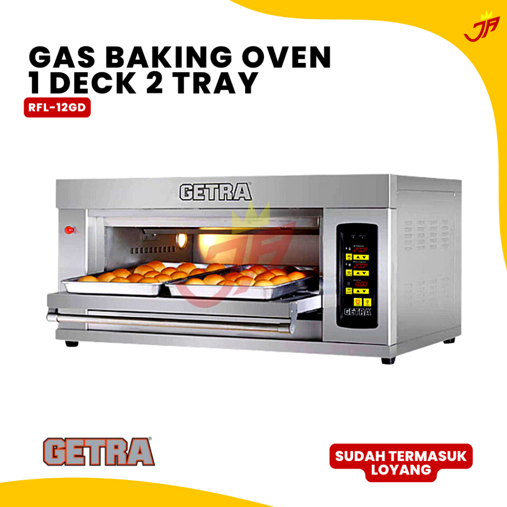 GETRA Gas Baking Oven Getra RFL-12GD / Oven Deck Getra RFL 12GD / Oven 1 Deck 2 Loyang