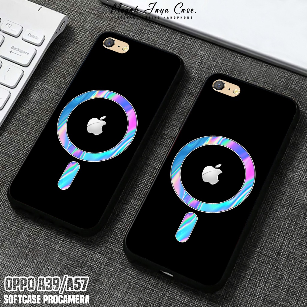 Case OPPO A39 / OPPO A57 Lama - Softcase OPPO A57 / OPPO A39 Motif Logo Magsafe - Casing Hp OPPO A39